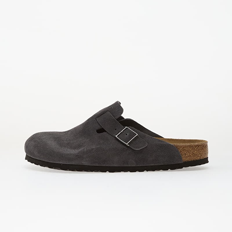 Birkenstock Boston Suede Leather Charcoal