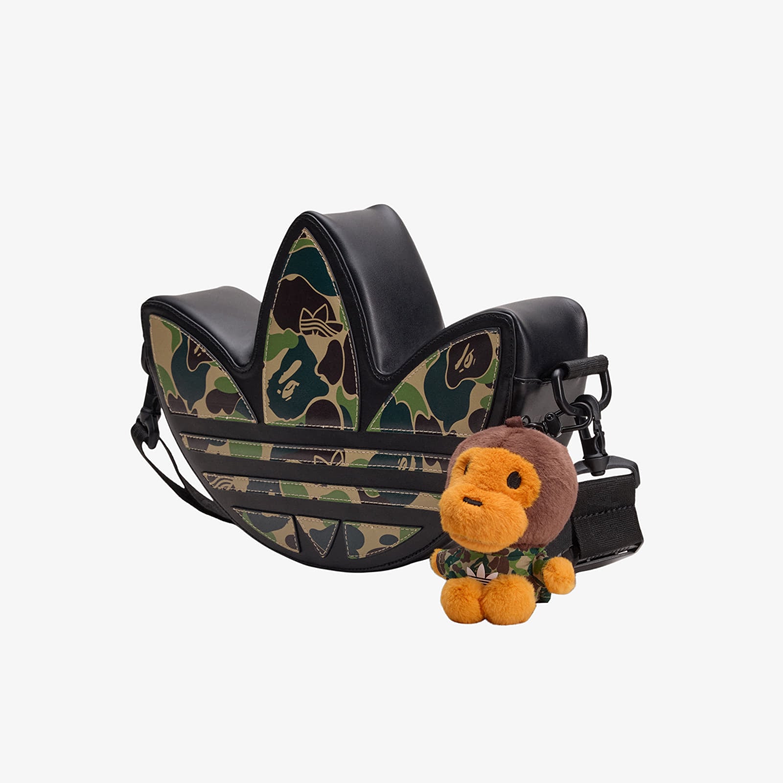 Miesten olkalaukut adidas x BAPE Trefoil Shoulde Black