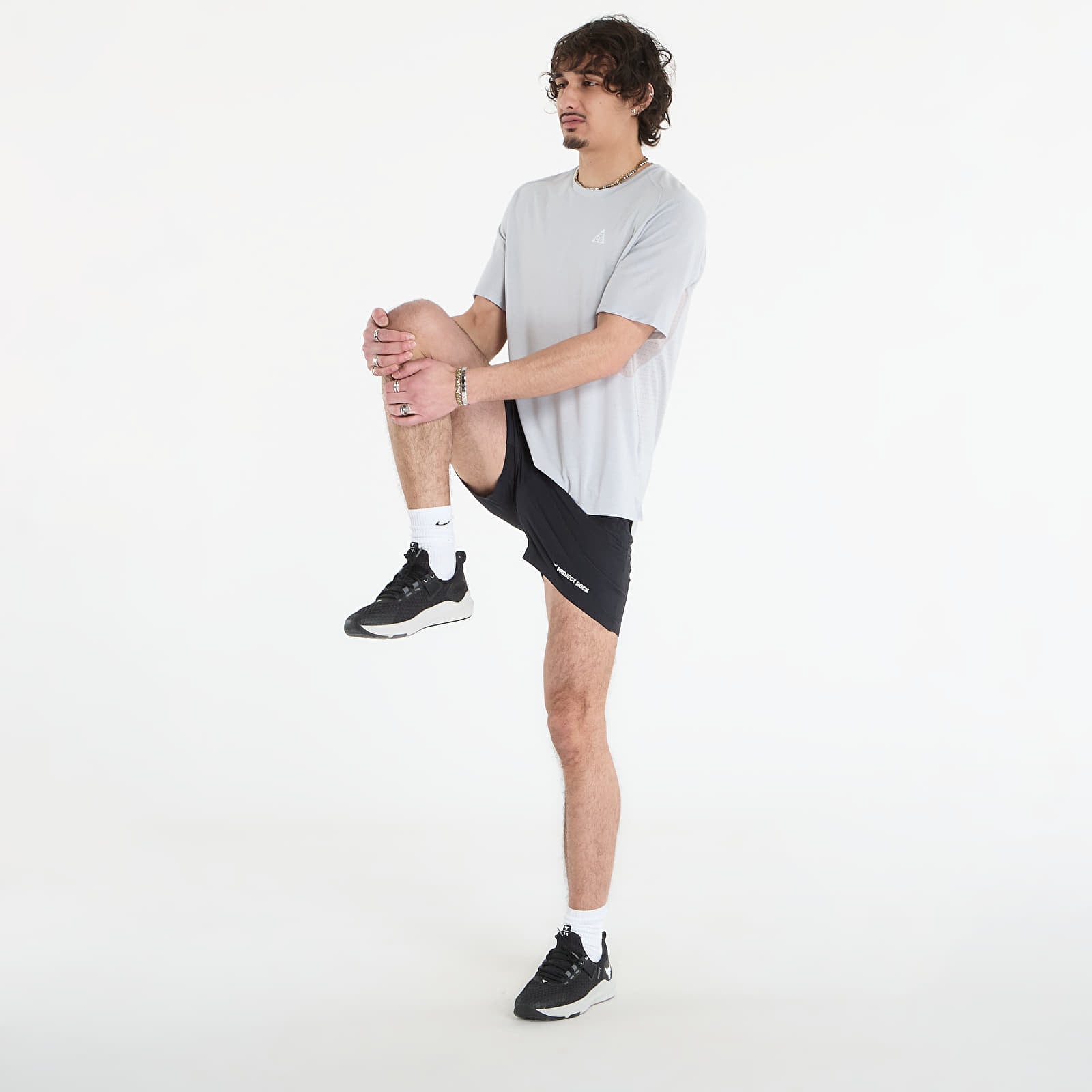 Muške majice kratkih rukava Nike ACG "Solar Chase" Men's Dri-FIT ADV Trail Running Top Grey Fog/ College Grey/ Summit White