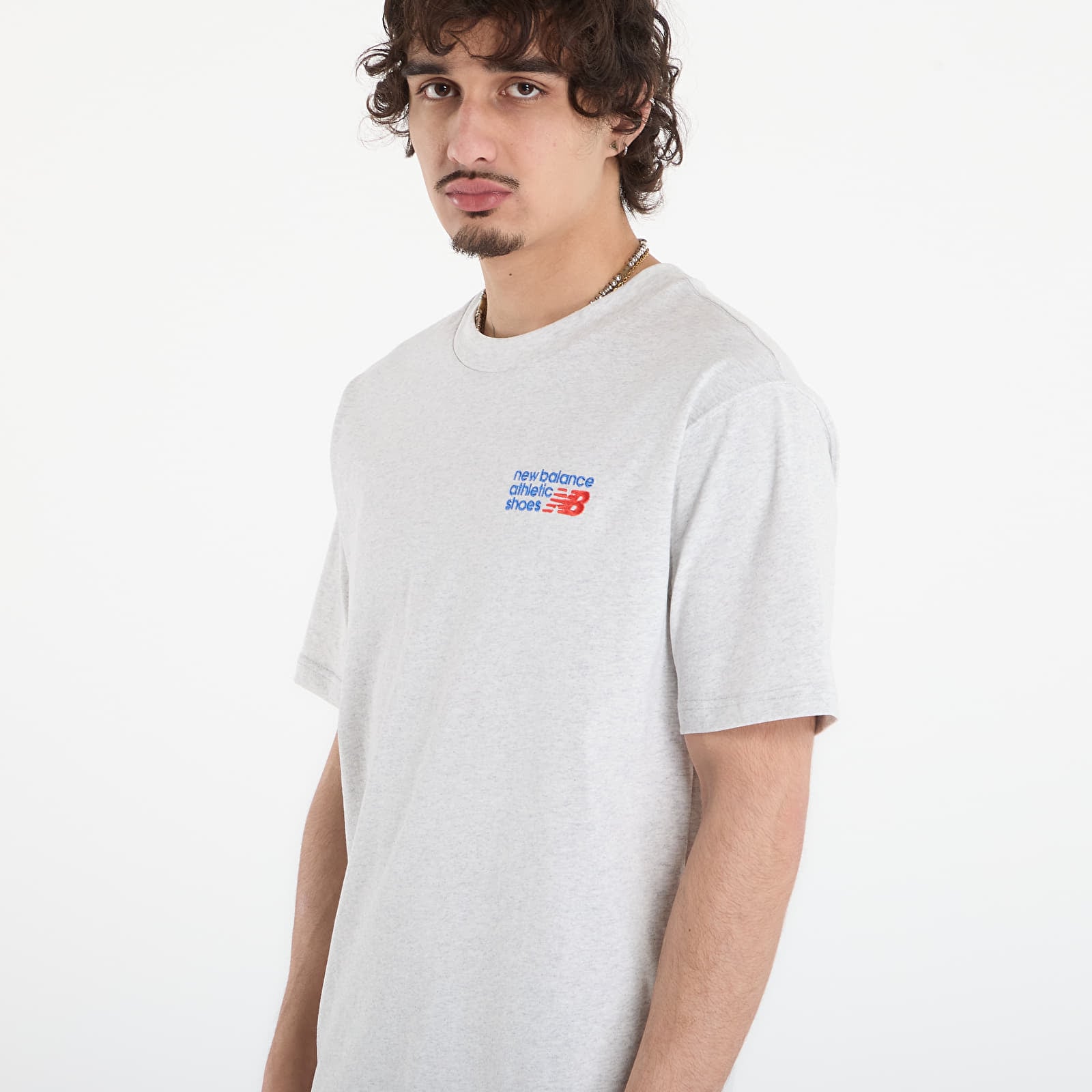 T-Shirts Männer New Balance Athletics Premium Logo T-Shirt Ash Heather