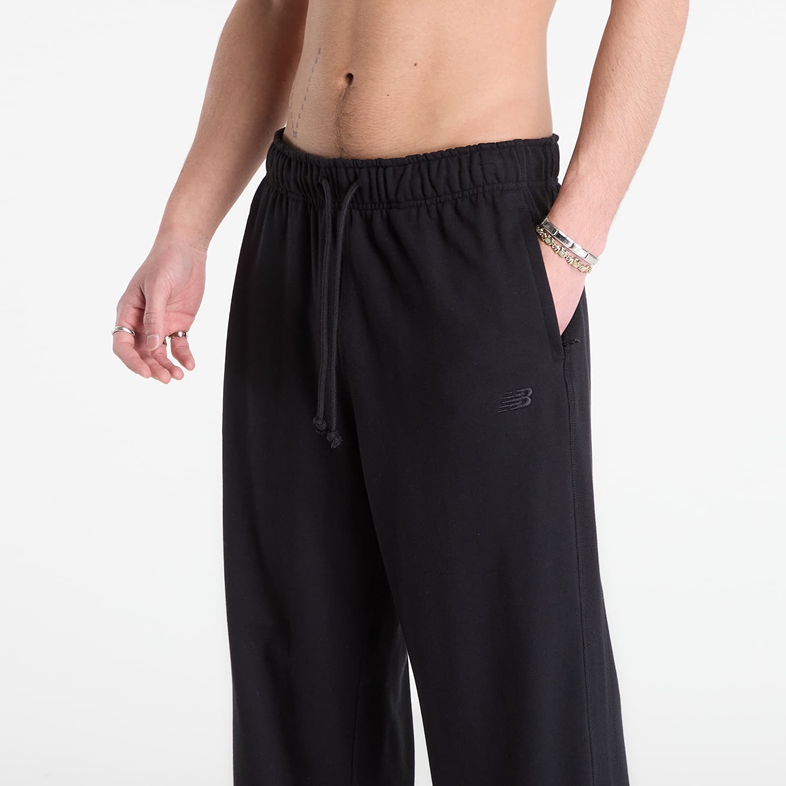Muške trenerke New Balance Athletics French Terry Pant Black