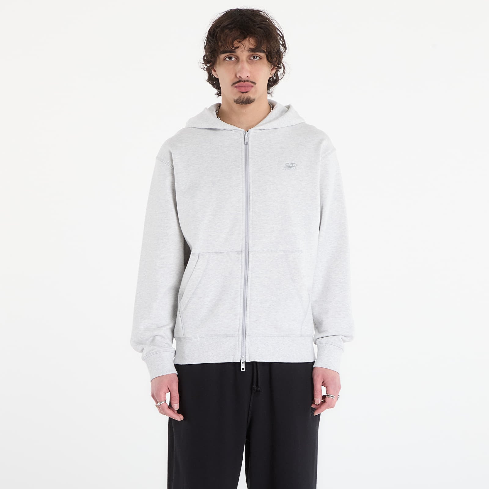 Sweatshirt New Balance Athletics French Terry Full Zip Ash Heather M