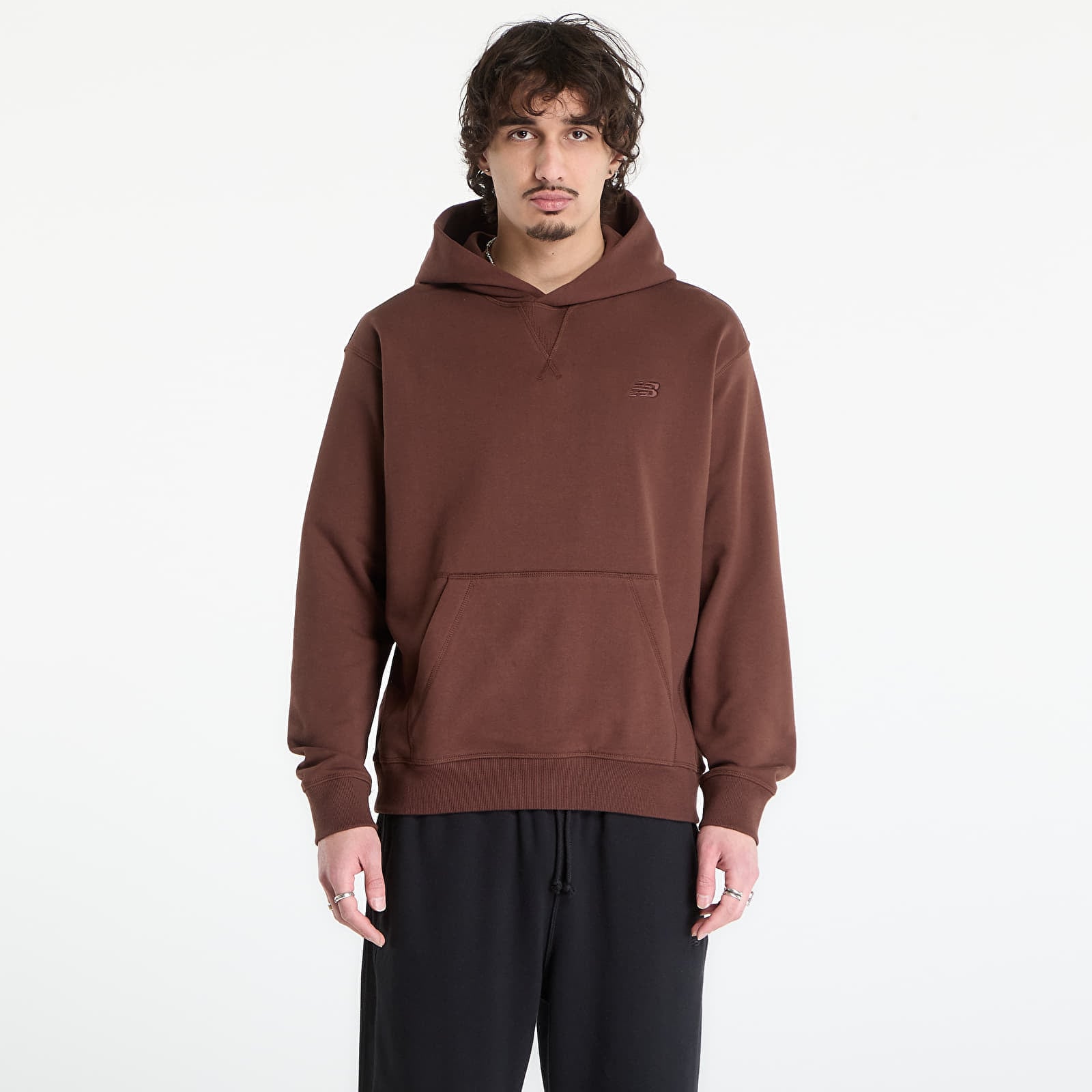 Суитшърт New Balance Athletics French Terry Hoodie Pumpernickel M