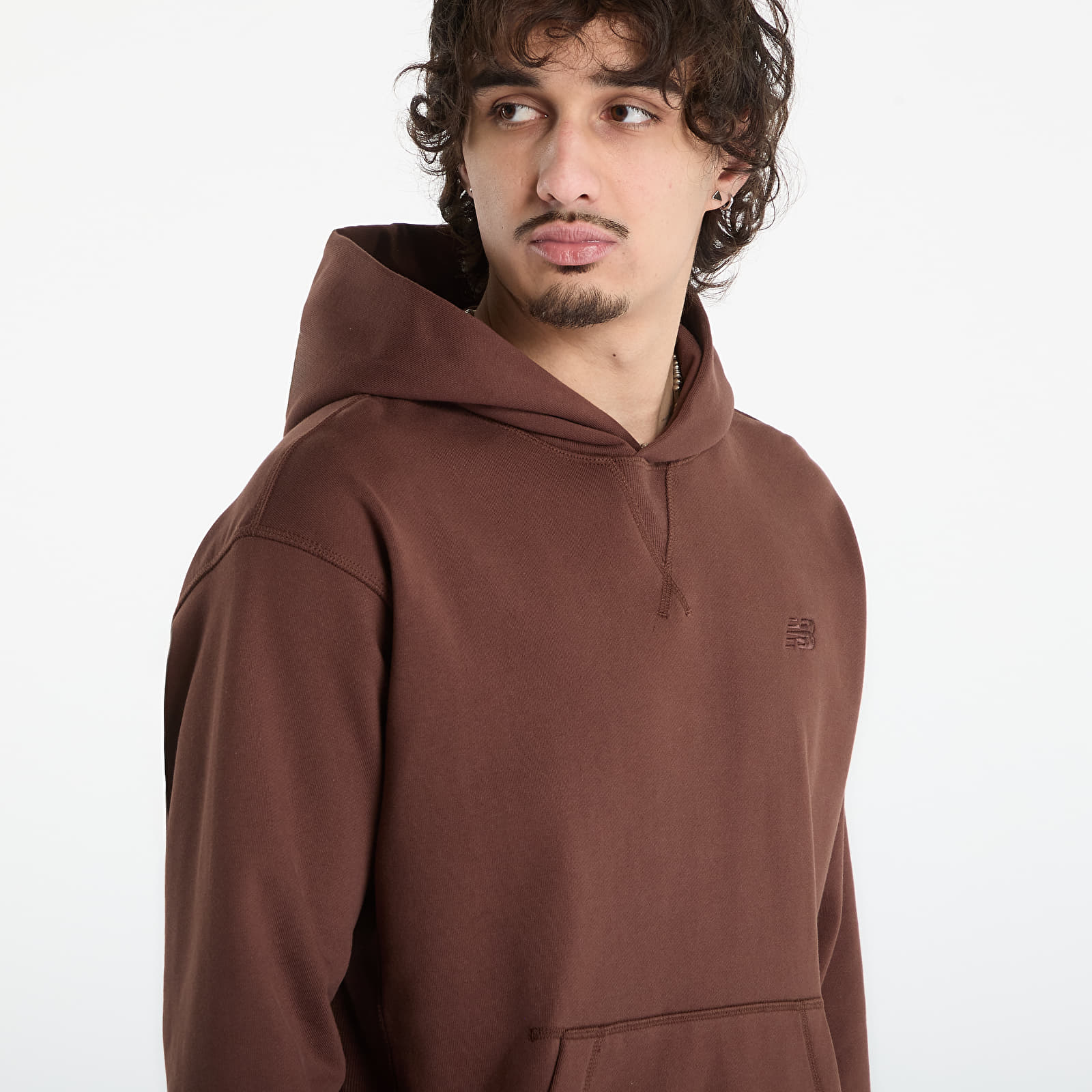 Moški hoodiji  New Balance Athletics French Terry Hoodie Pumpernickel