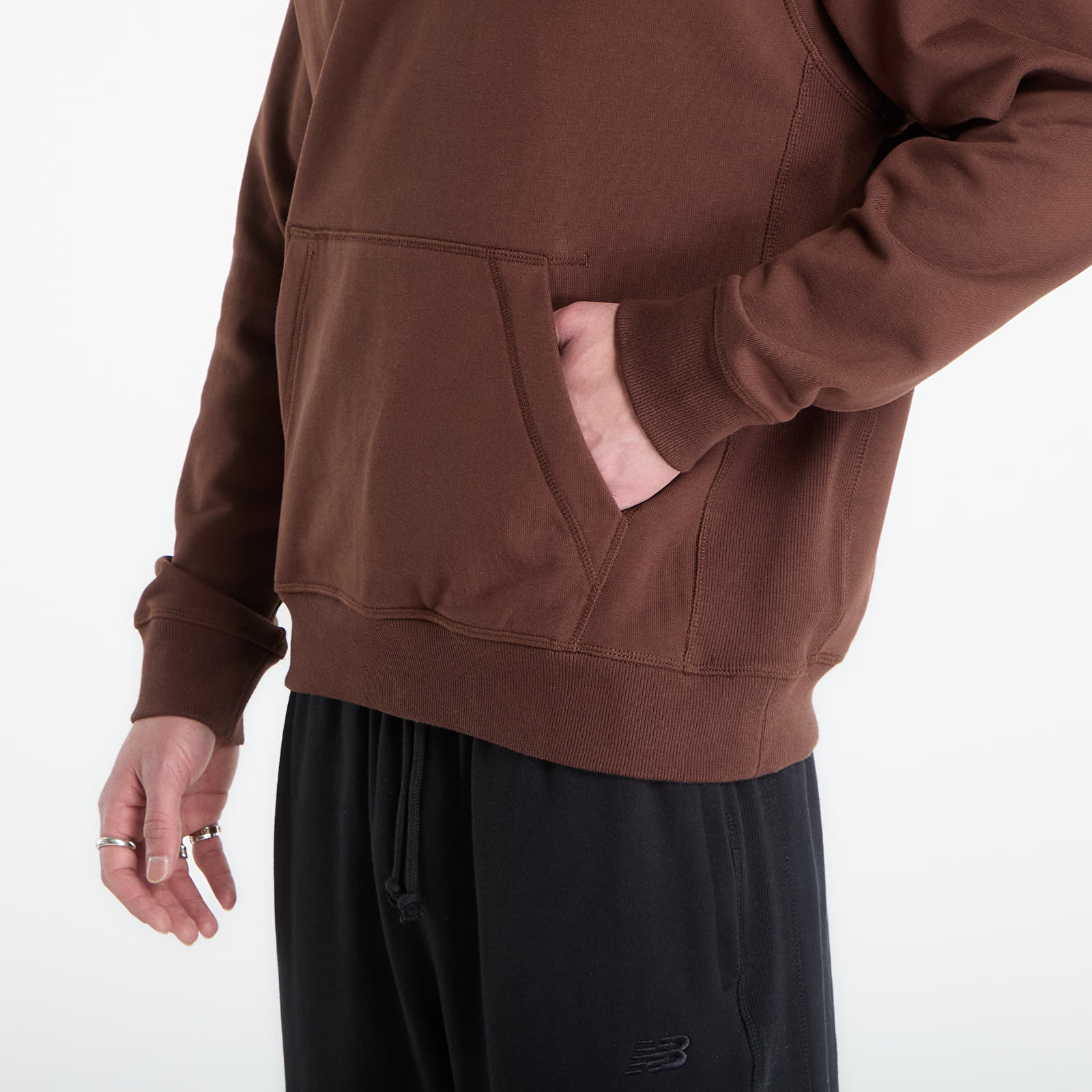 Moški hoodiji  New Balance Athletics French Terry Hoodie Pumpernickel