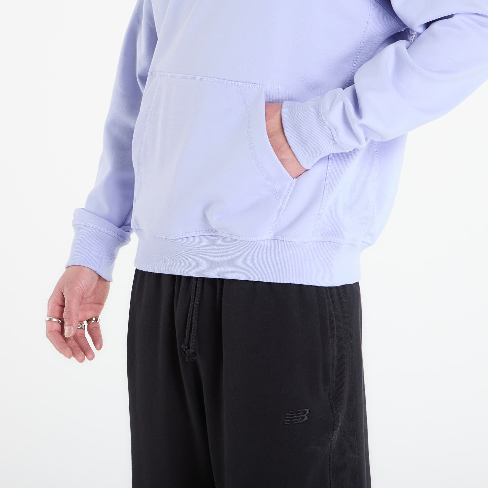 Muške dukserice New Balance Athletics French Terry Logo Hoodie Daybreak