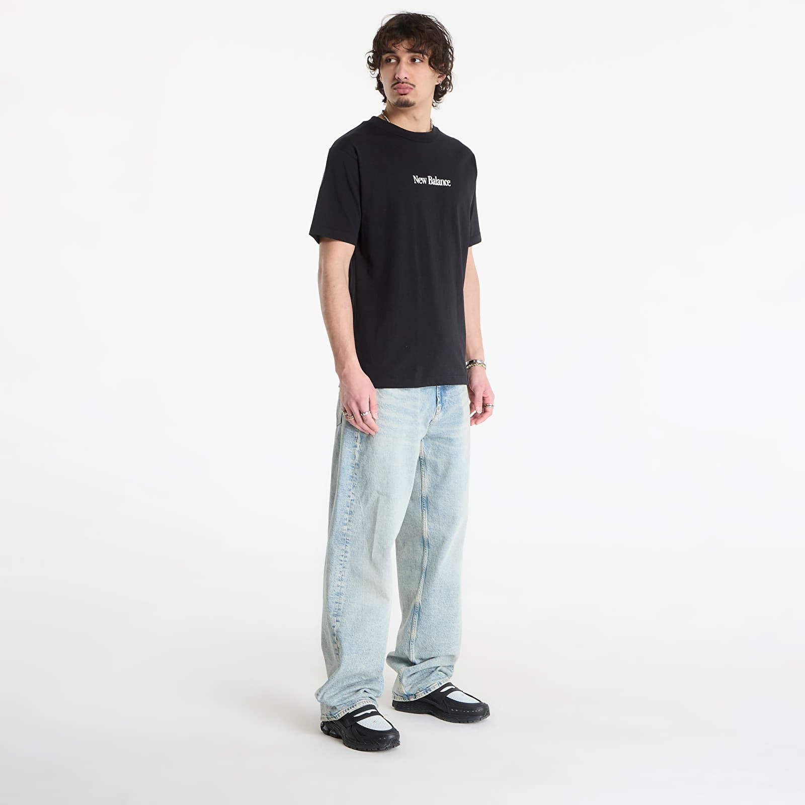 T-Shirts Männer New Balance N Collage T-Shirt Black