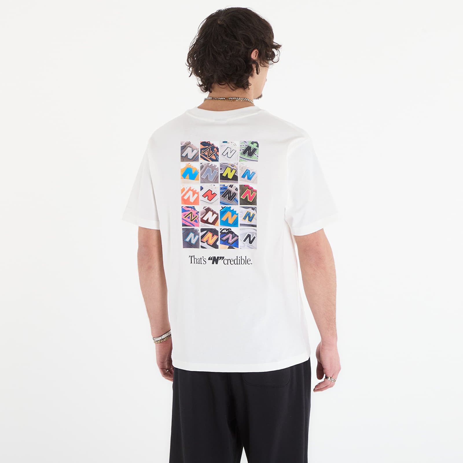 T-shirts homme New Balance N Collage T-Shirt Sea Salt