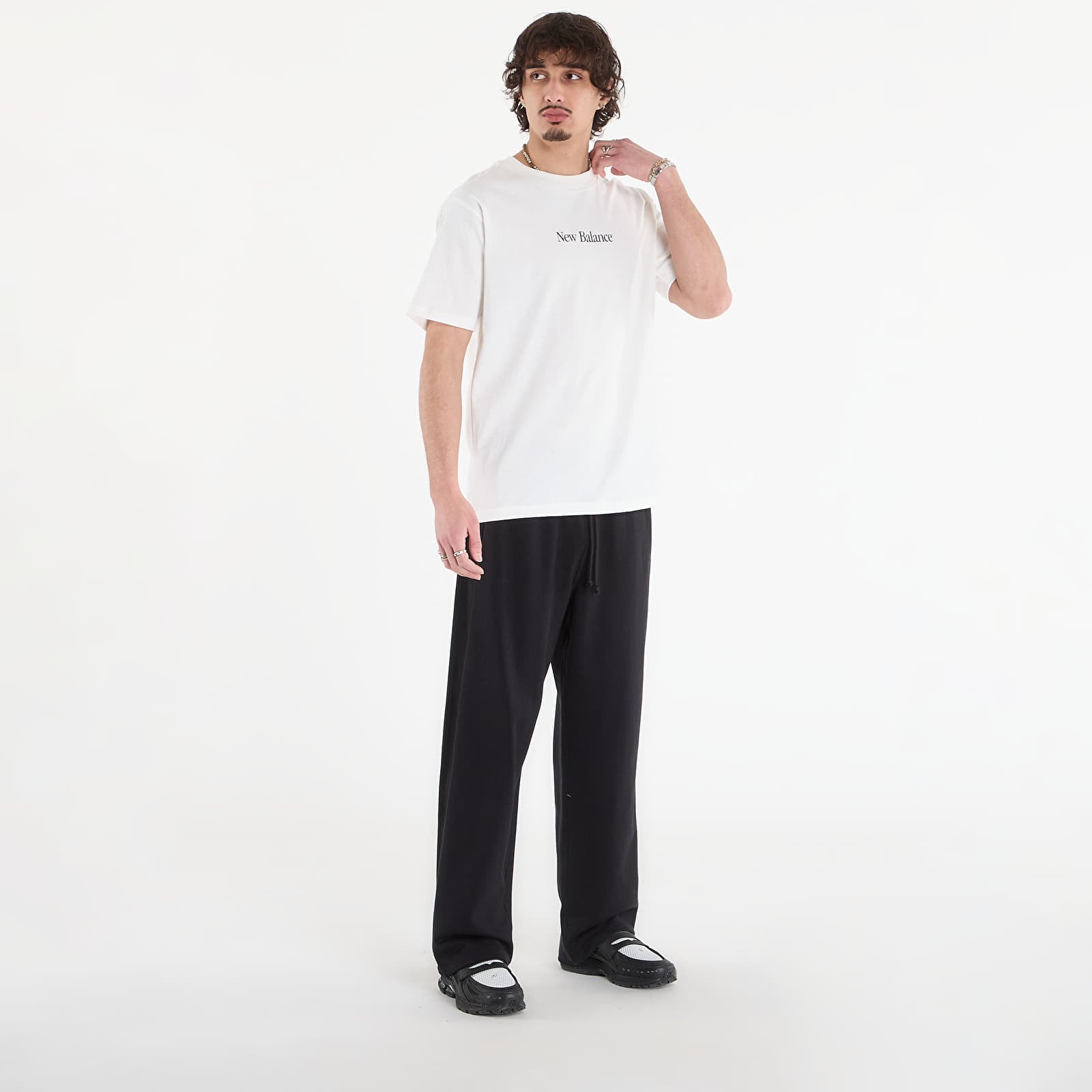 T-shirts homme New Balance N Collage T-Shirt Sea Salt