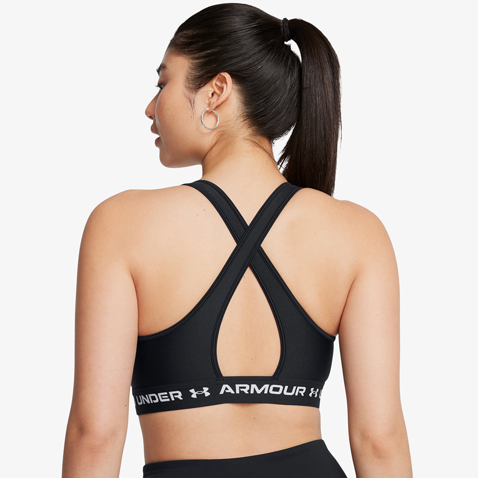 Women's bras Under Armour Crossback Mid Bra Black