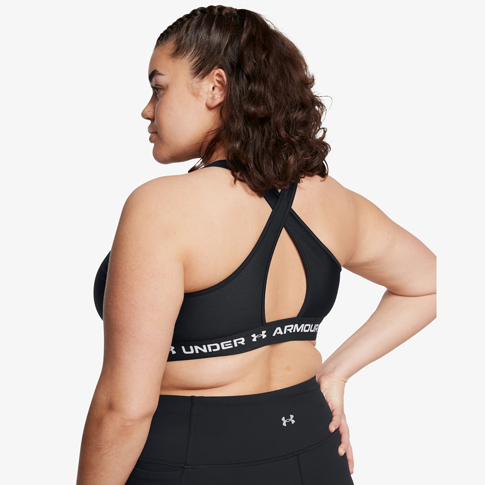 Women's bras Under Armour Crossback Mid Bra Black