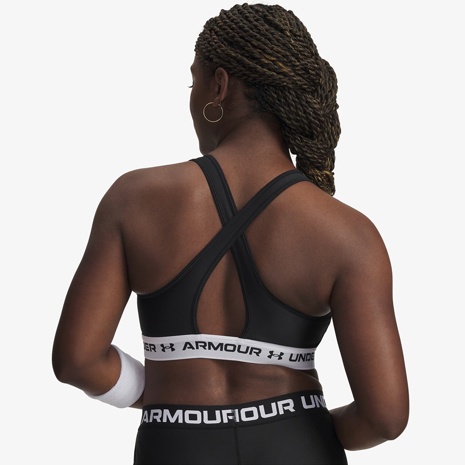 Women's bras Under Armour Crossback Mid Bra Black
