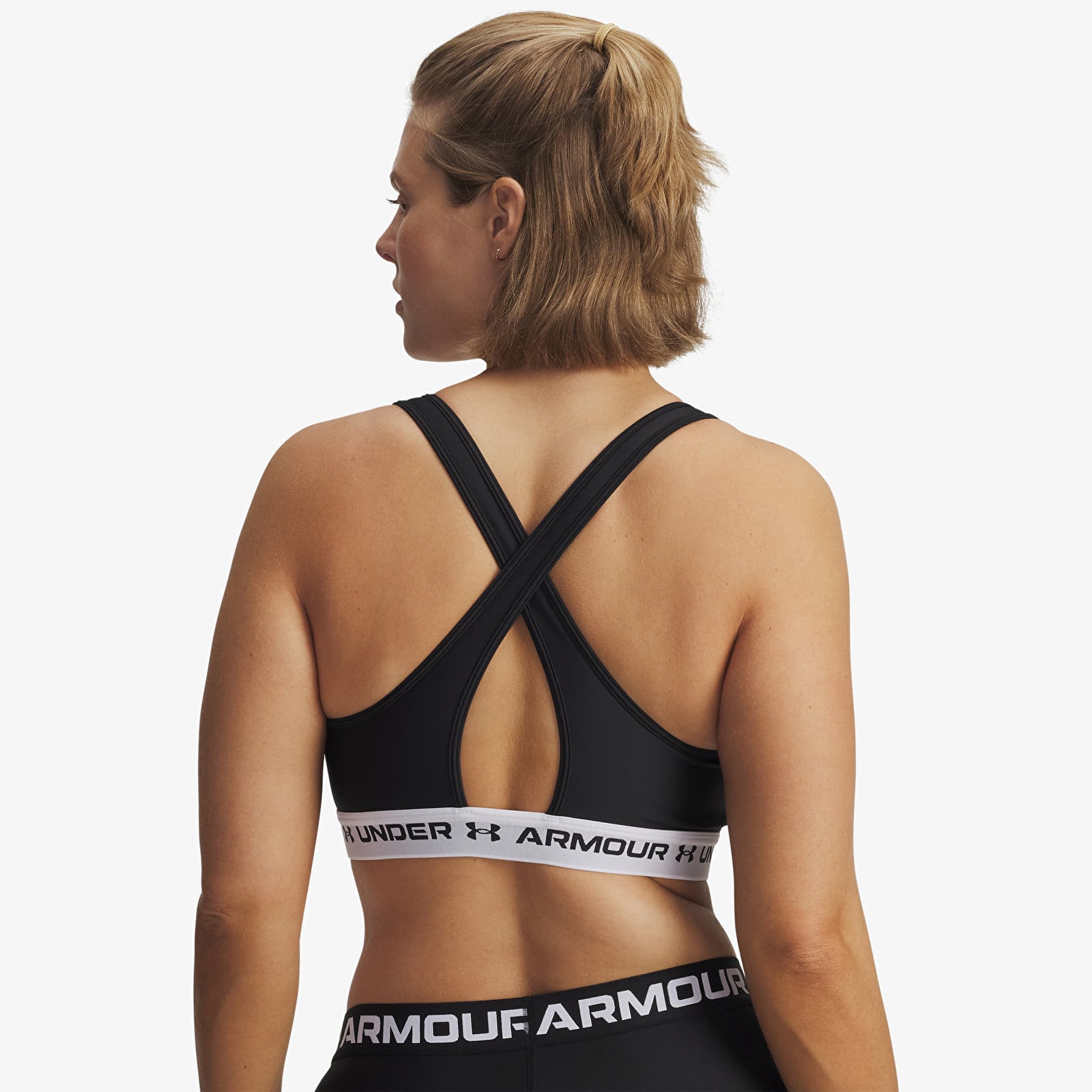 Women's bras Under Armour Crossback Mid Bra Black