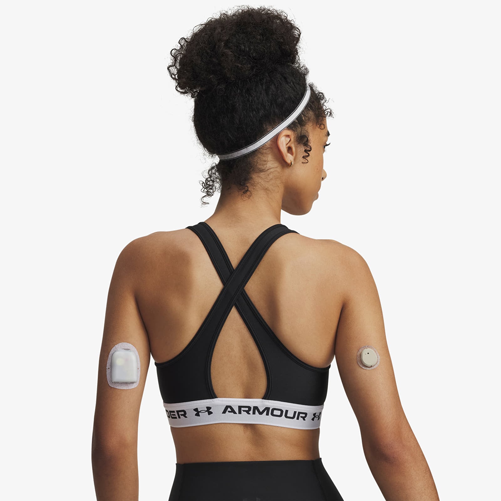 Women's bras Under Armour Crossback Mid Bra Black