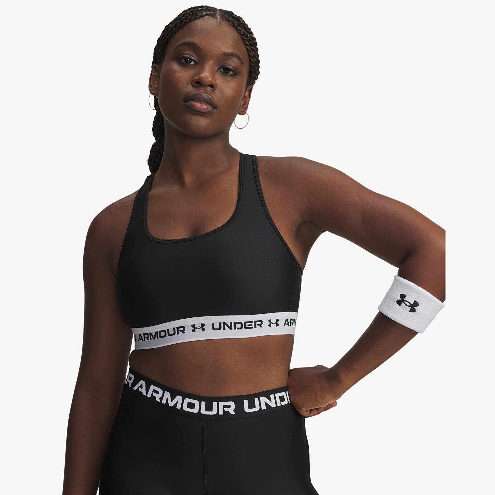 Women's bras Under Armour Crossback Mid Bra Black