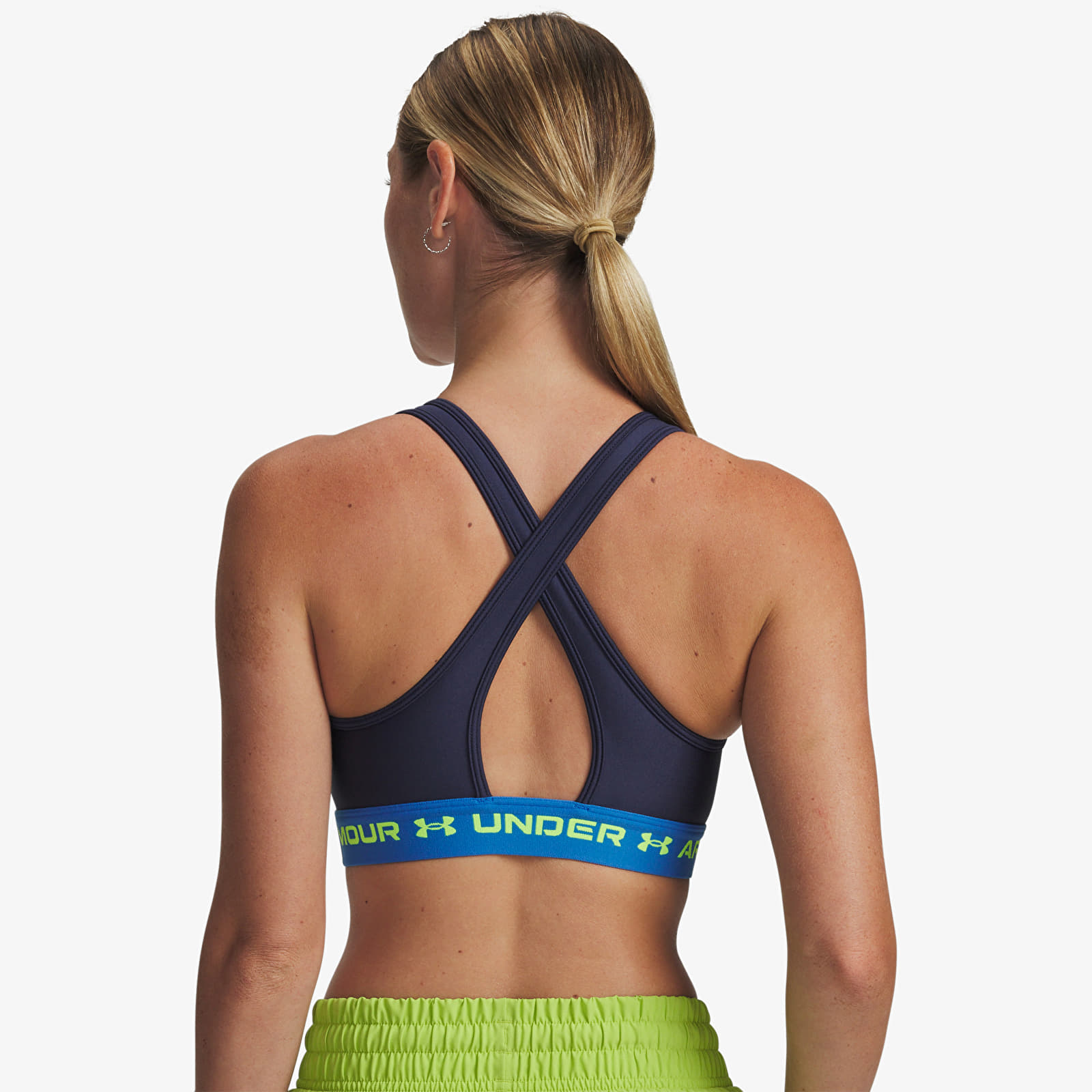 Ženski nedrčki Under Armour Crossback Mid Bra Blue