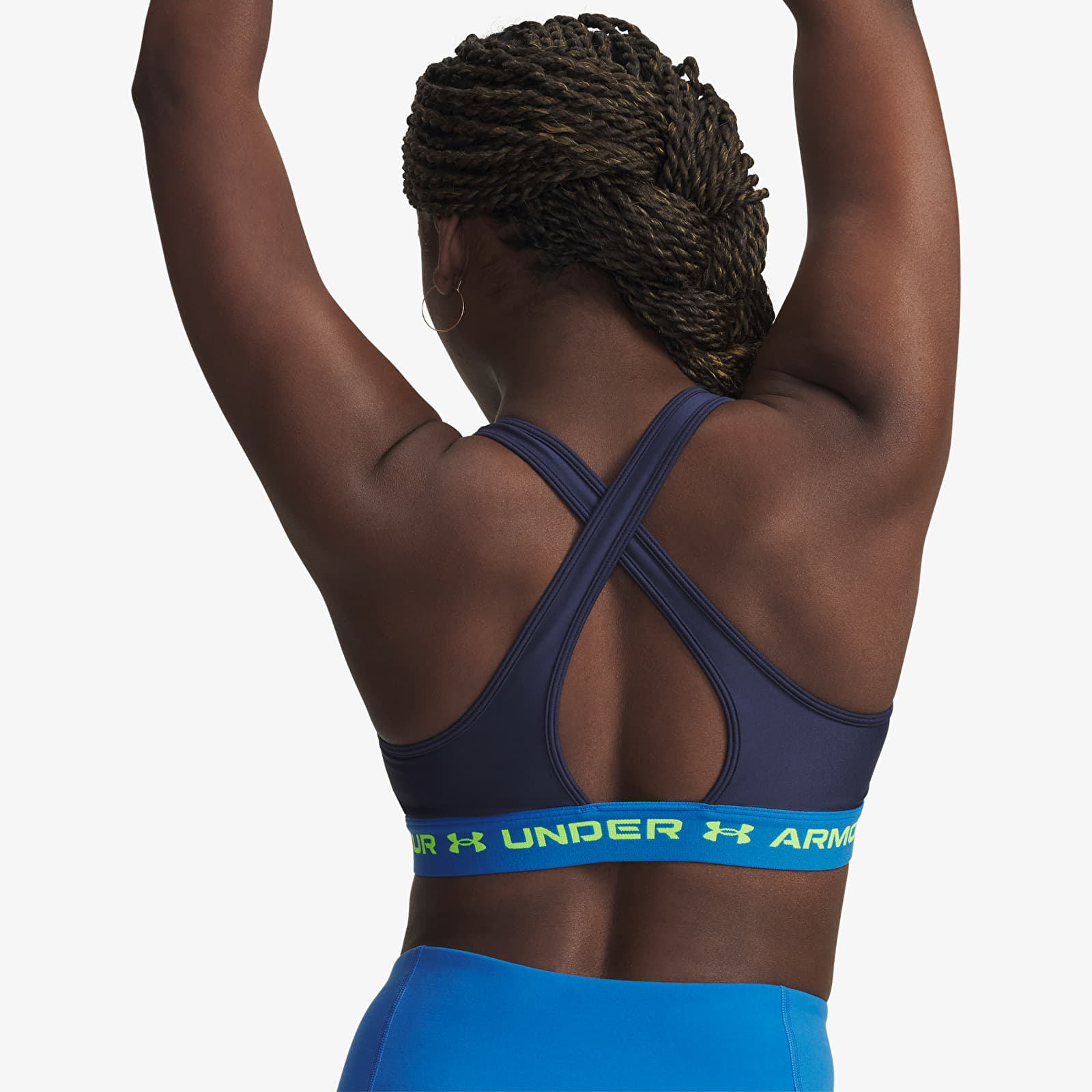 Ženski nedrčki Under Armour Crossback Mid Bra Blue