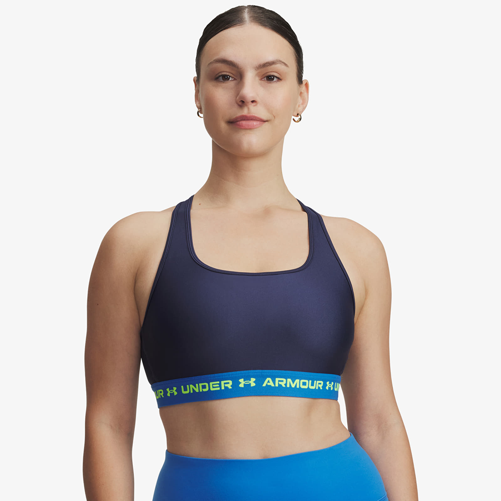 Ženski nedrčki Under Armour Crossback Mid Bra Blue