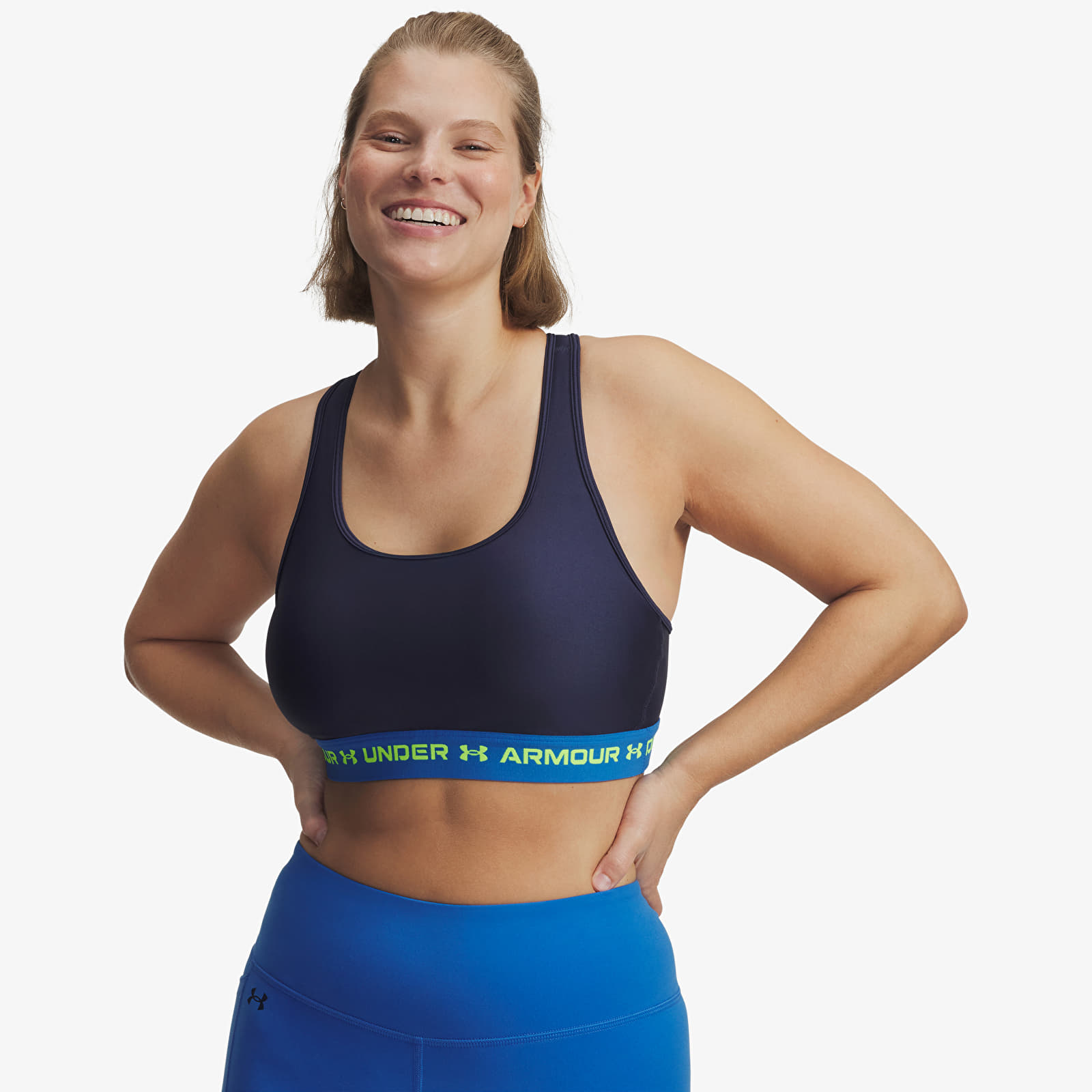 Ženski nedrčki Under Armour Crossback Mid Bra Blue