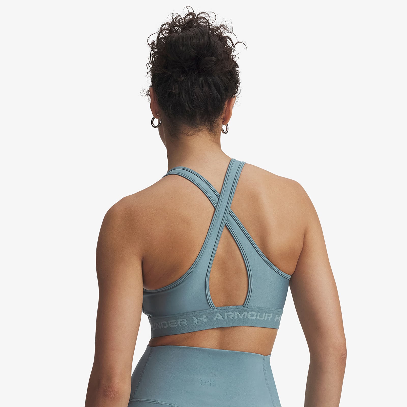 Dámske podprsenky Under Armour Crossback Mid Bra Blue