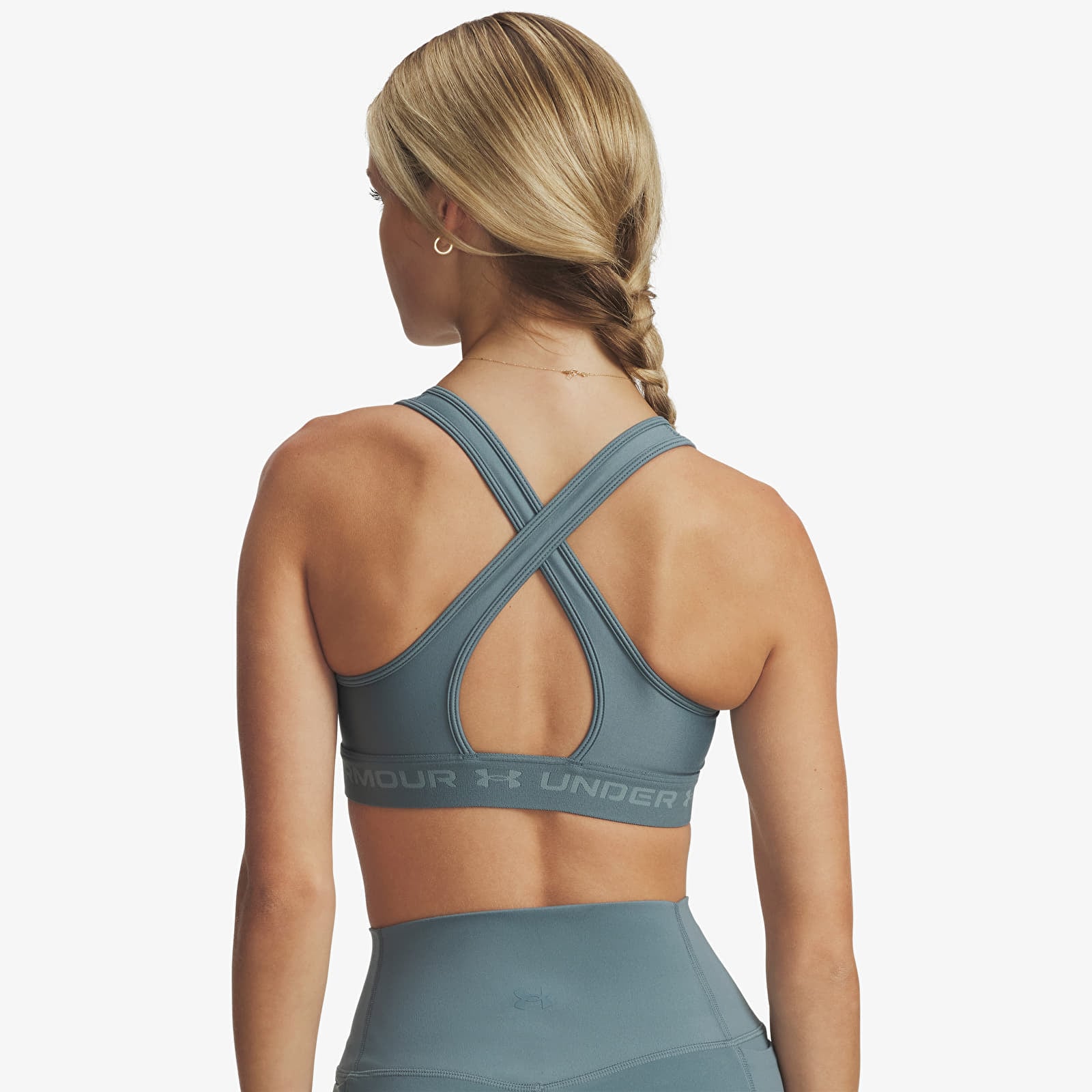 Dámske podprsenky Under Armour Crossback Mid Bra Blue