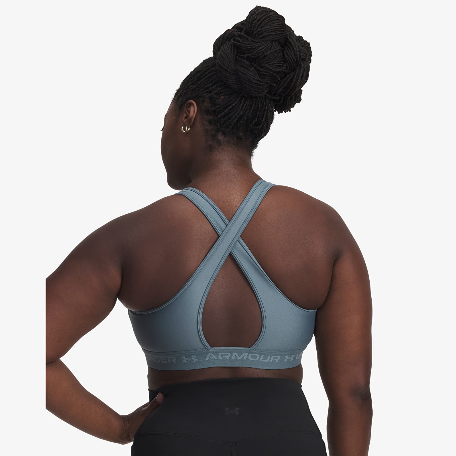Dámske podprsenky Under Armour Crossback Mid Bra Blue