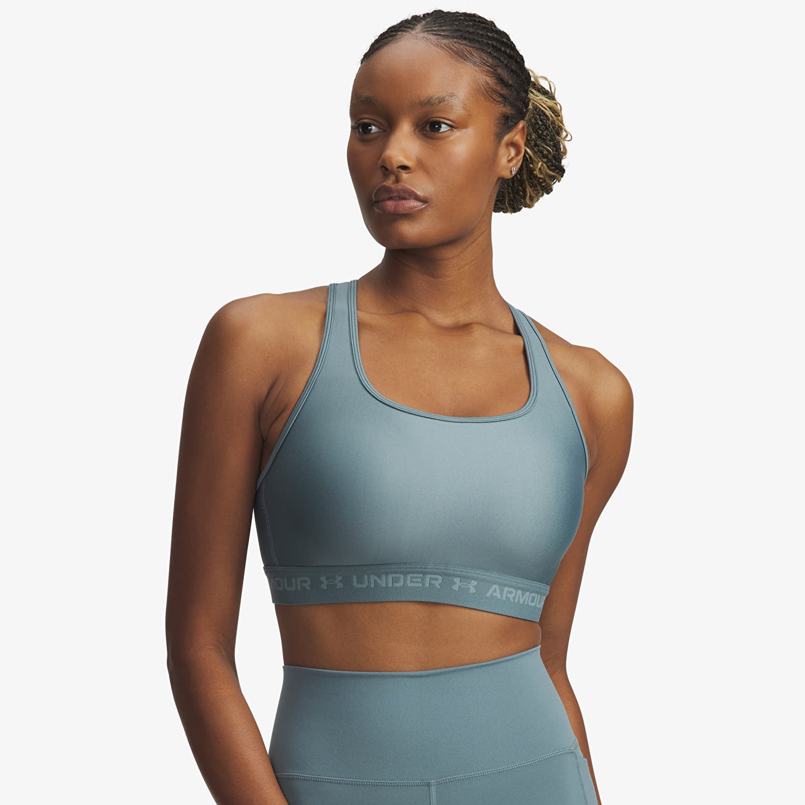 Dámske podprsenky Under Armour Crossback Mid Bra Blue