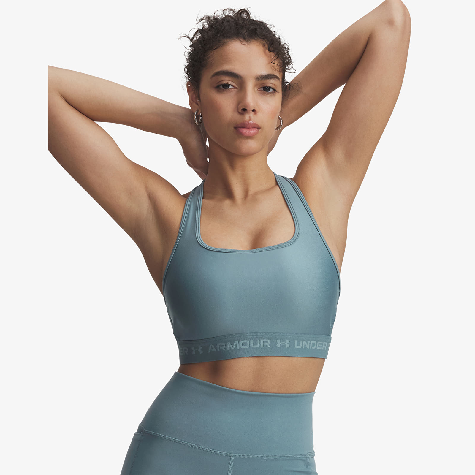Dámske podprsenky Under Armour Crossback Mid Bra Blue