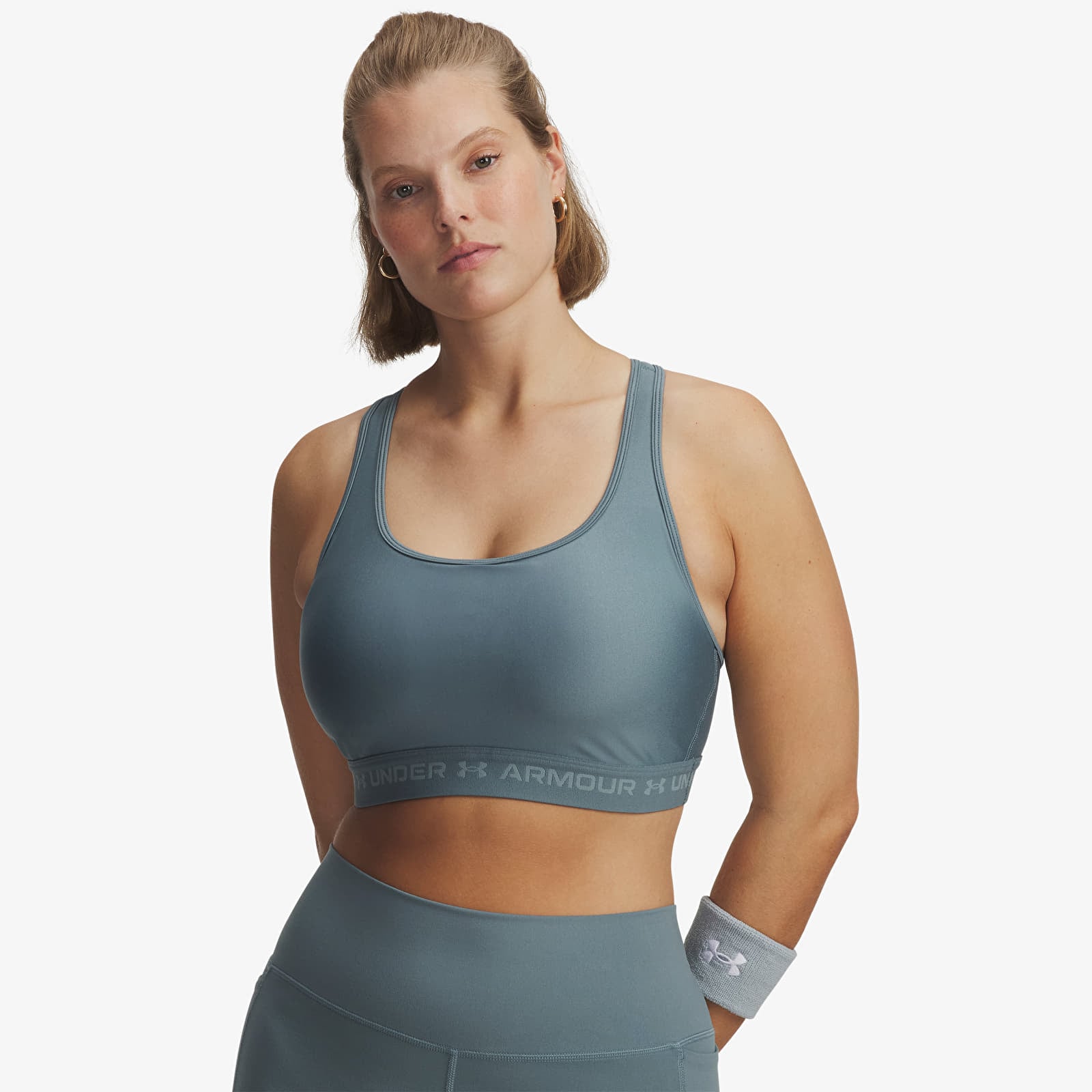 Dámske podprsenky Under Armour Crossback Mid Bra Blue