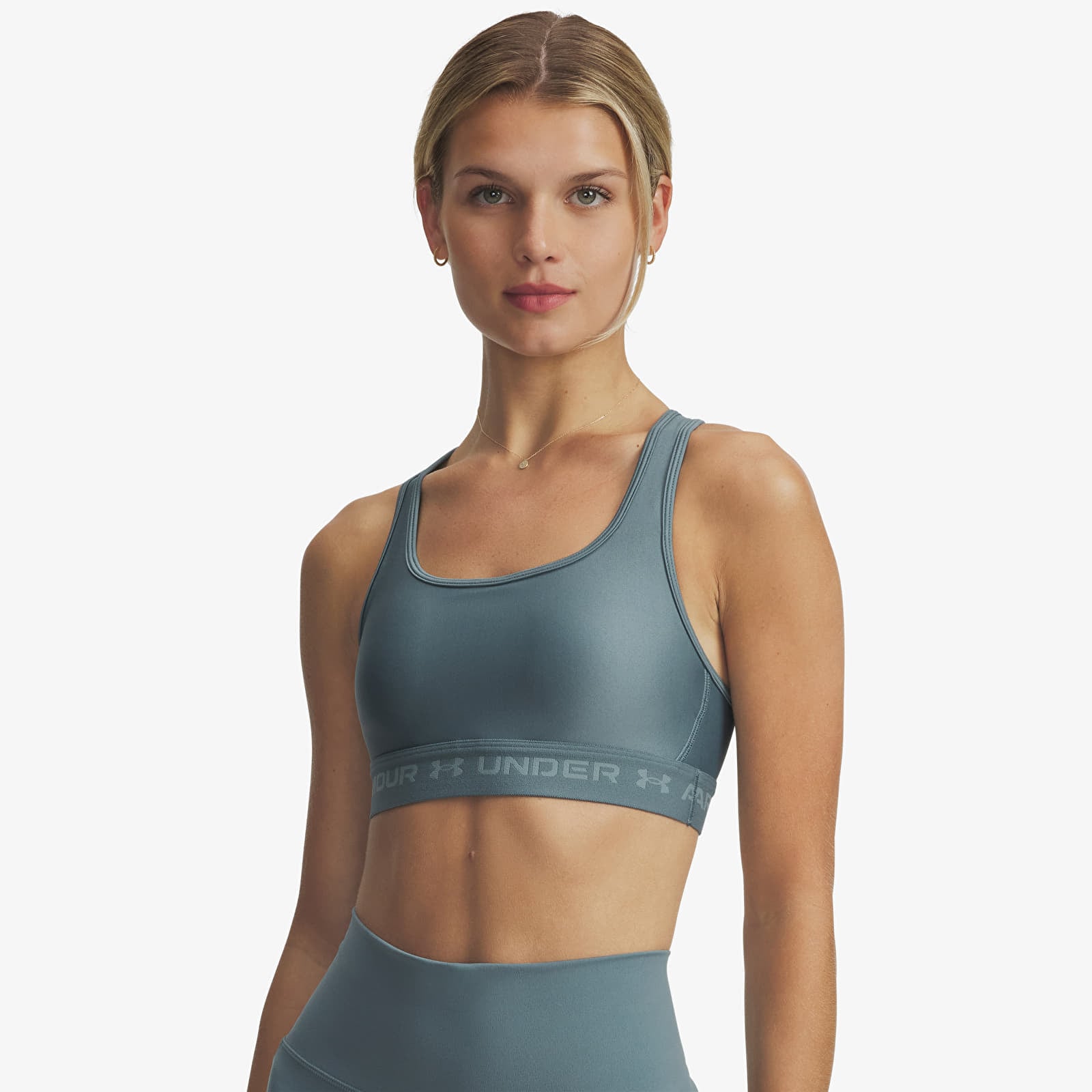 Dámske podprsenky Under Armour Crossback Mid Bra Blue
