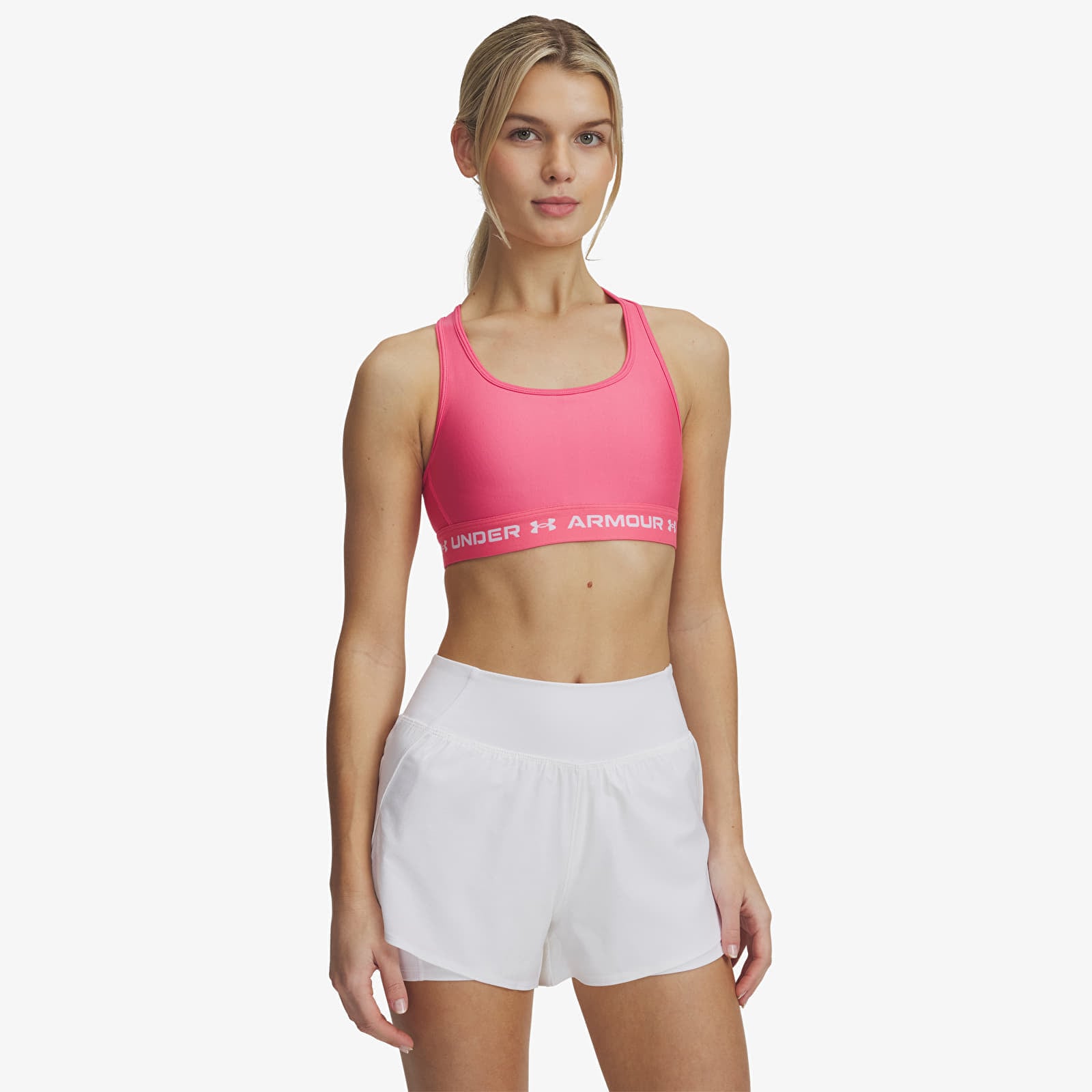 Bra Under Armour Crossback Mid Bra Pink M