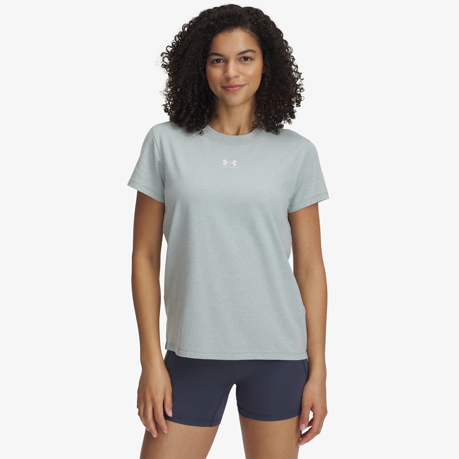 Women's T-shirts Under Armour Rival Core SS Green