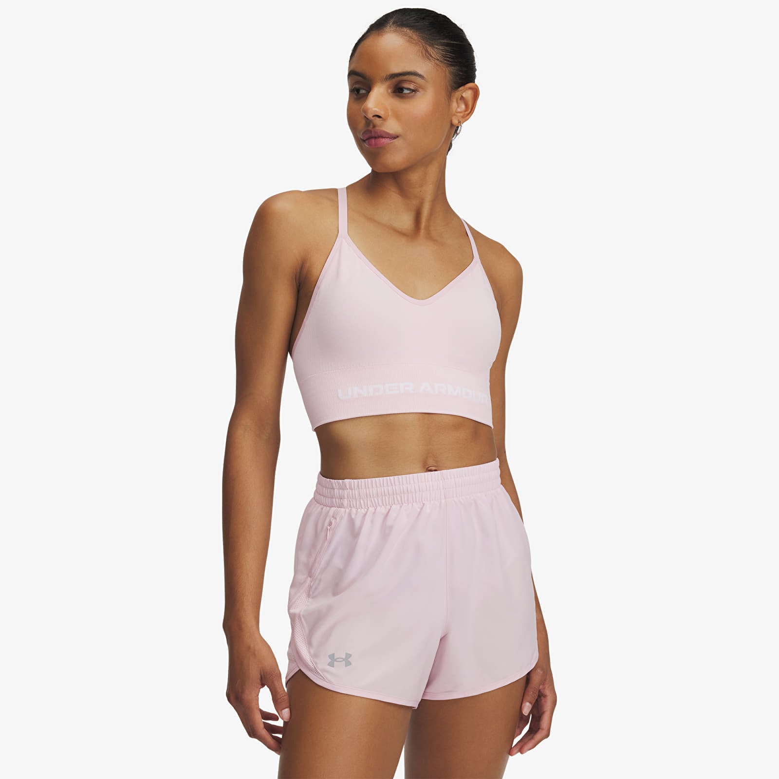 Sutien Under Armour Vanish Seamless Low Bra Pink M