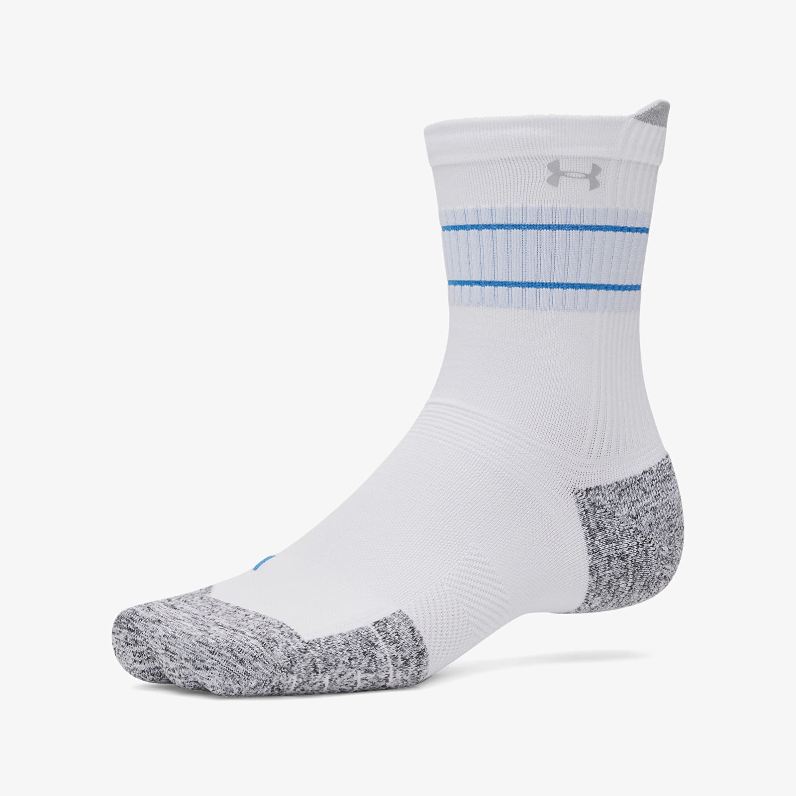 Men's socks Under Armour Velociti Run Cush 3-Pack Crew White