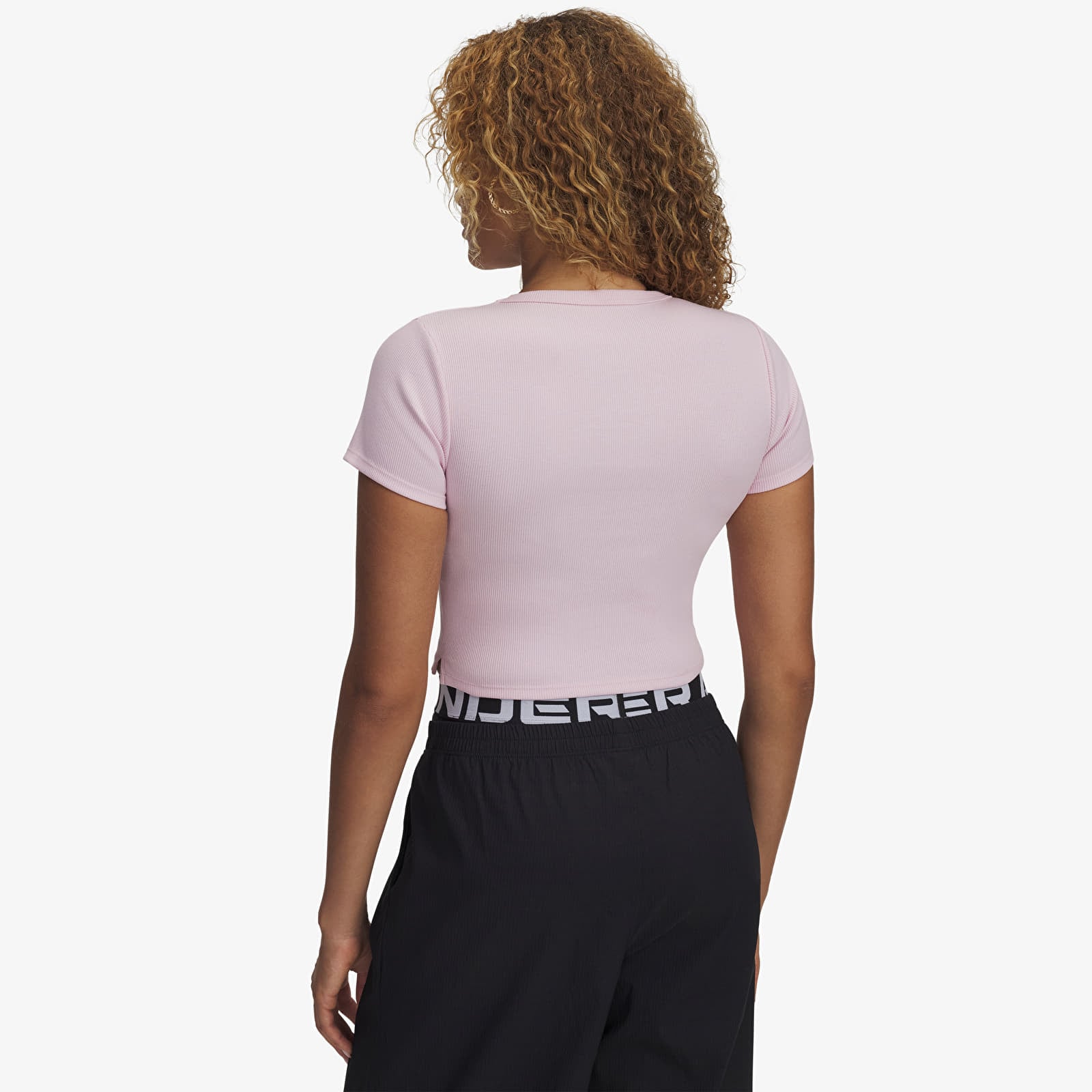 Tricouri femei Under Armour Rival Rib Baby Tee Pink