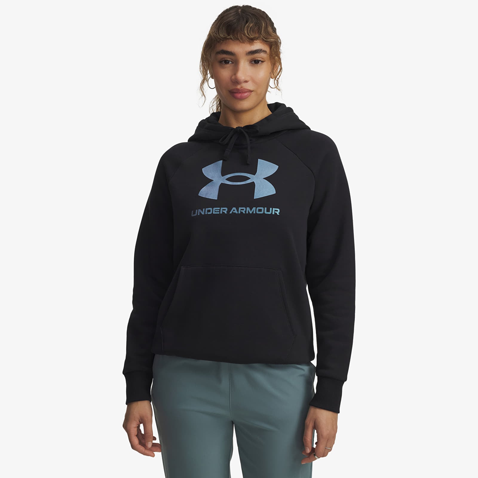 Women's Sweatshirts Under Armour Rival Flc Shimmer Hdy Black