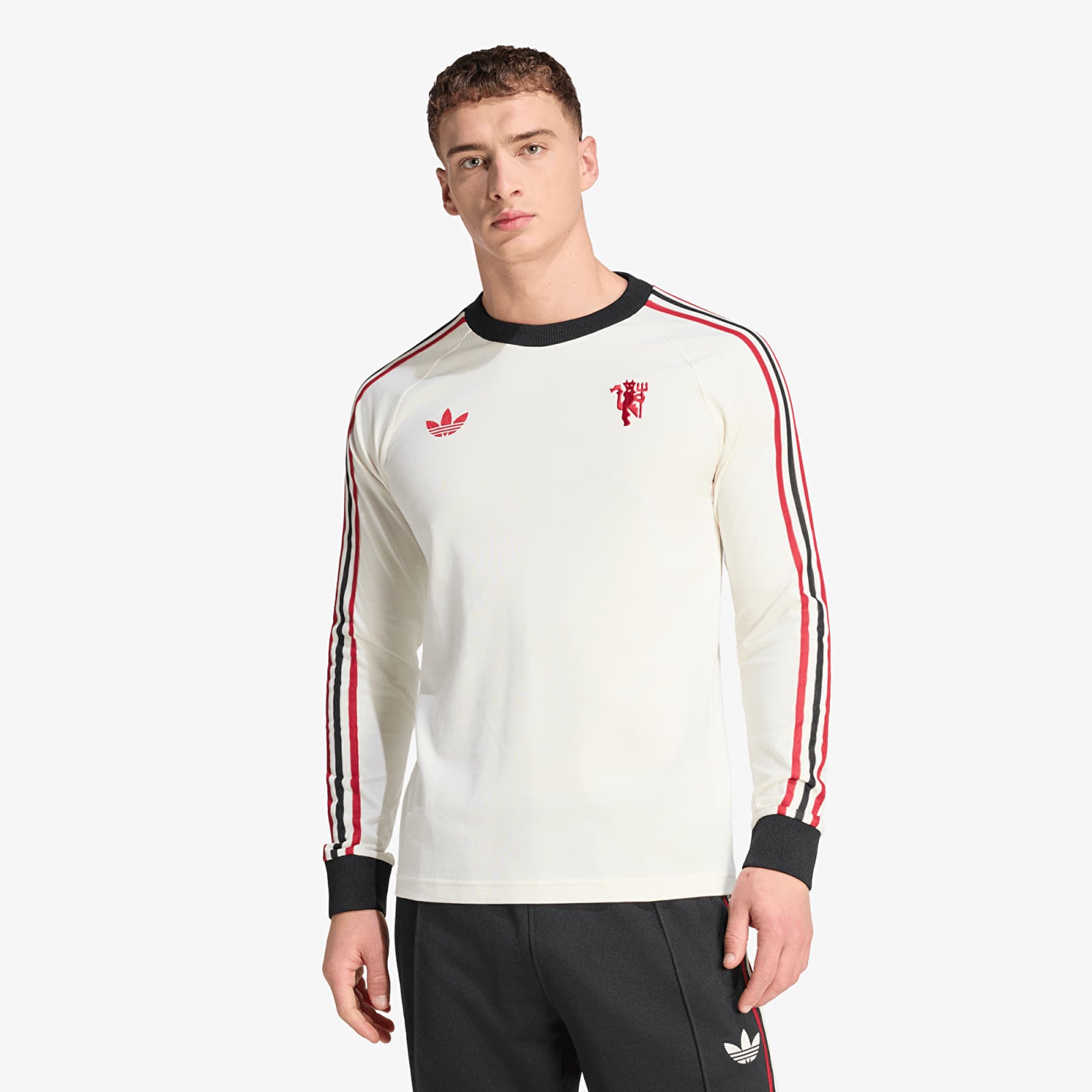 T-shirt adidas Mufc Og Ls Off White S