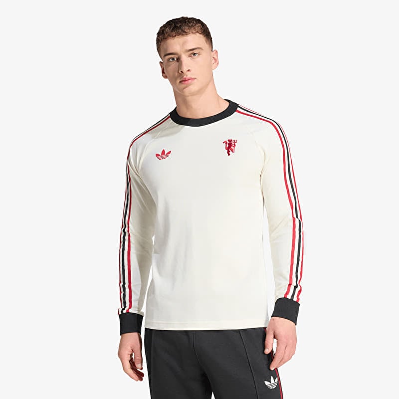 T-shirt adidas Manchester United Originals Long Sleeve T-Shirt Off White
