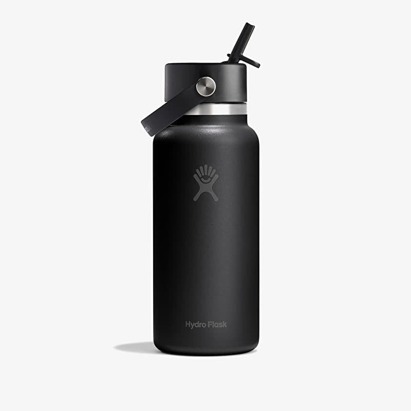 Hydro Flask 946ml Wide Flex Straw Cap Black