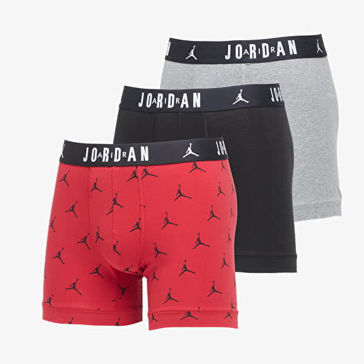 Caleçons Jordan JHM Mens Flight Cotton Essential 3-Pack Gym Red