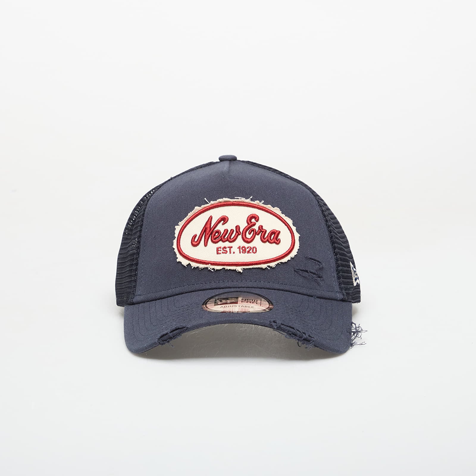 Шапка New Era 9FORTY Af Trucker Oval Canvas Distress Navy Universal