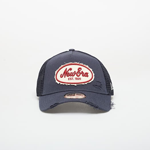 Cap New Era 9FORTY Af Trucker Oval Canvas Distress Navy