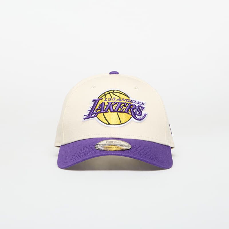 Cap New Era 9FORTY Los Angeles Lakers NBA Colourblock Light Cream/ Official Team Color