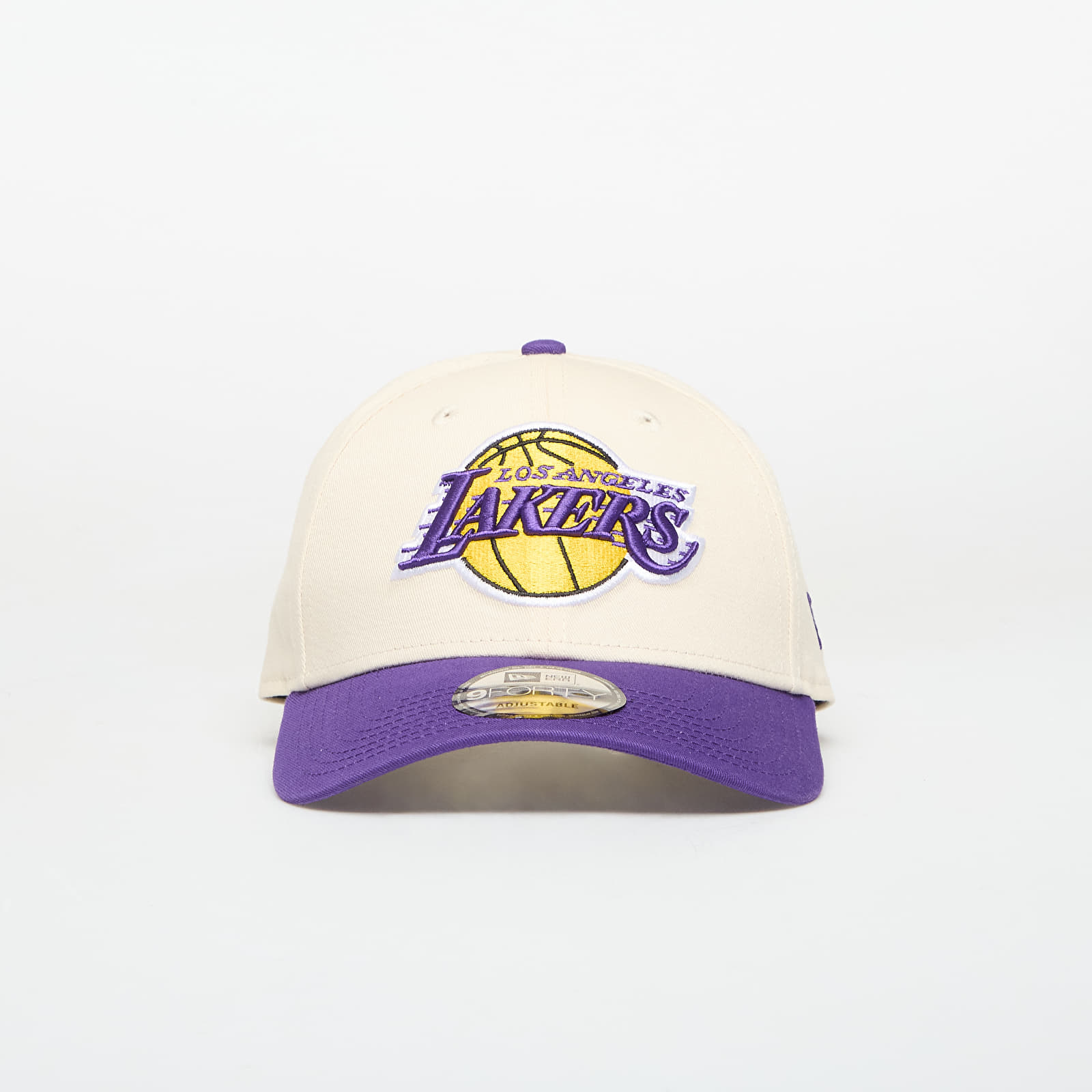 Cappellini da uomo New Era 9FORTY Los Angeles Lakers NBA Colourblock Light Cream/ Official Team Color