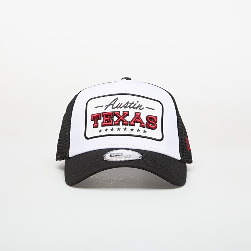 Gorra New Era 9FORTY Af Trucker Location Patch Black/ Optic White