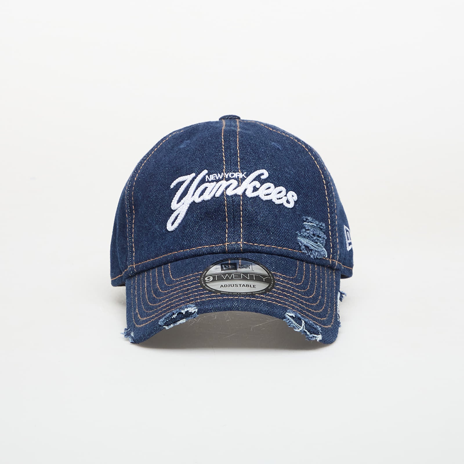 Capac New Era 9TWENTY MLB Denim Distress New York Yankees Navy Universal
