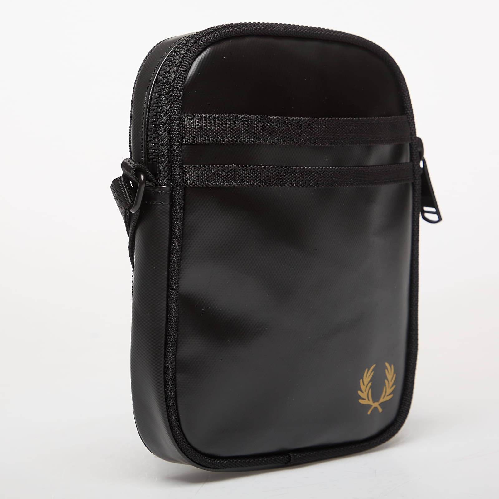 Vyriškos rankinės per petį FRED PERRY Tonal Classic Small Side Bag Black/ Gold