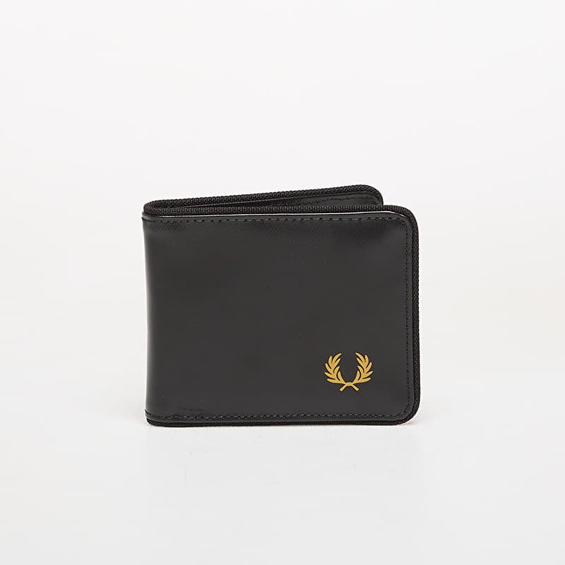 Wallet FRED PERRY Tonal Coated Polyester Billfol Black/ Gold