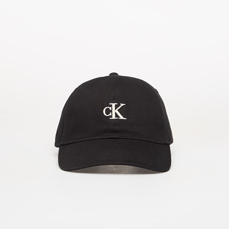 Keps Calvin Klein Monogram Embroidery Cap Black