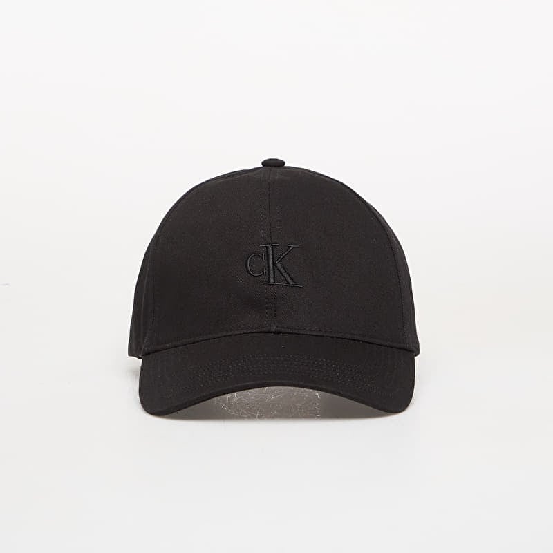Keps Calvin Klein Monogram Embroidery Cap Black